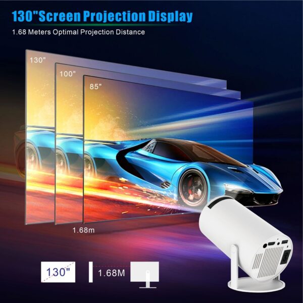 HY300 Pro Projector Home Theater Entertainment Portable Small Projector - Image 8