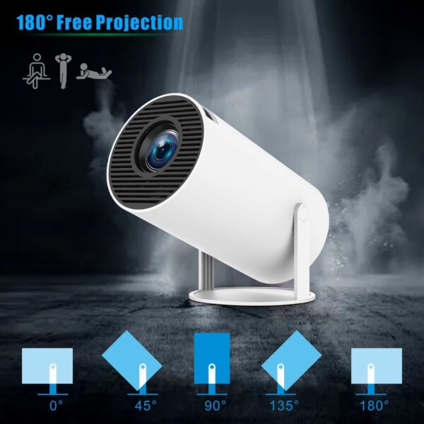 HY300 Pro Projector Home Theater Entertainment Portable Small Projector - Image 5