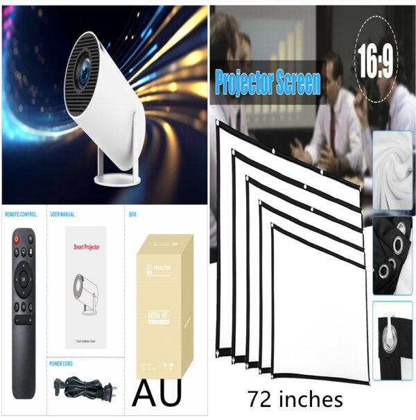 HY300 Pro Projector Home Theater Entertainment Portable Small Projector - Image 2