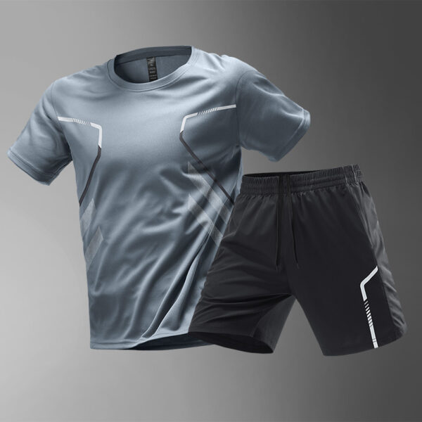 Men's T-shirts Sports Running T-shirt Color Block Men Quick-drying Breathable Short Sleeve Round Neck Active Tee Outdoor Workout - Image 7