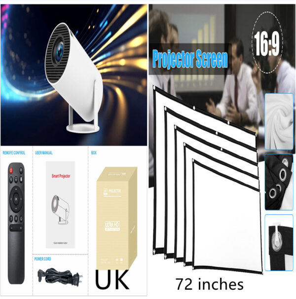 HY300 Pro Projector Home Theater Entertainment Portable Small Projector - Image 3