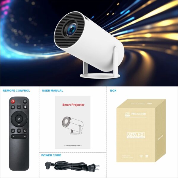 HY300 Pro Projector Home Theater Entertainment Portable Small Projector - Image 6