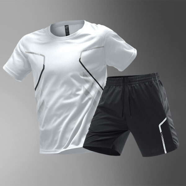 Men's T-shirts Sports Running T-shirt Color Block Men Quick-drying Breathable Short Sleeve Round Neck Active Tee Outdoor Workout - Image 6