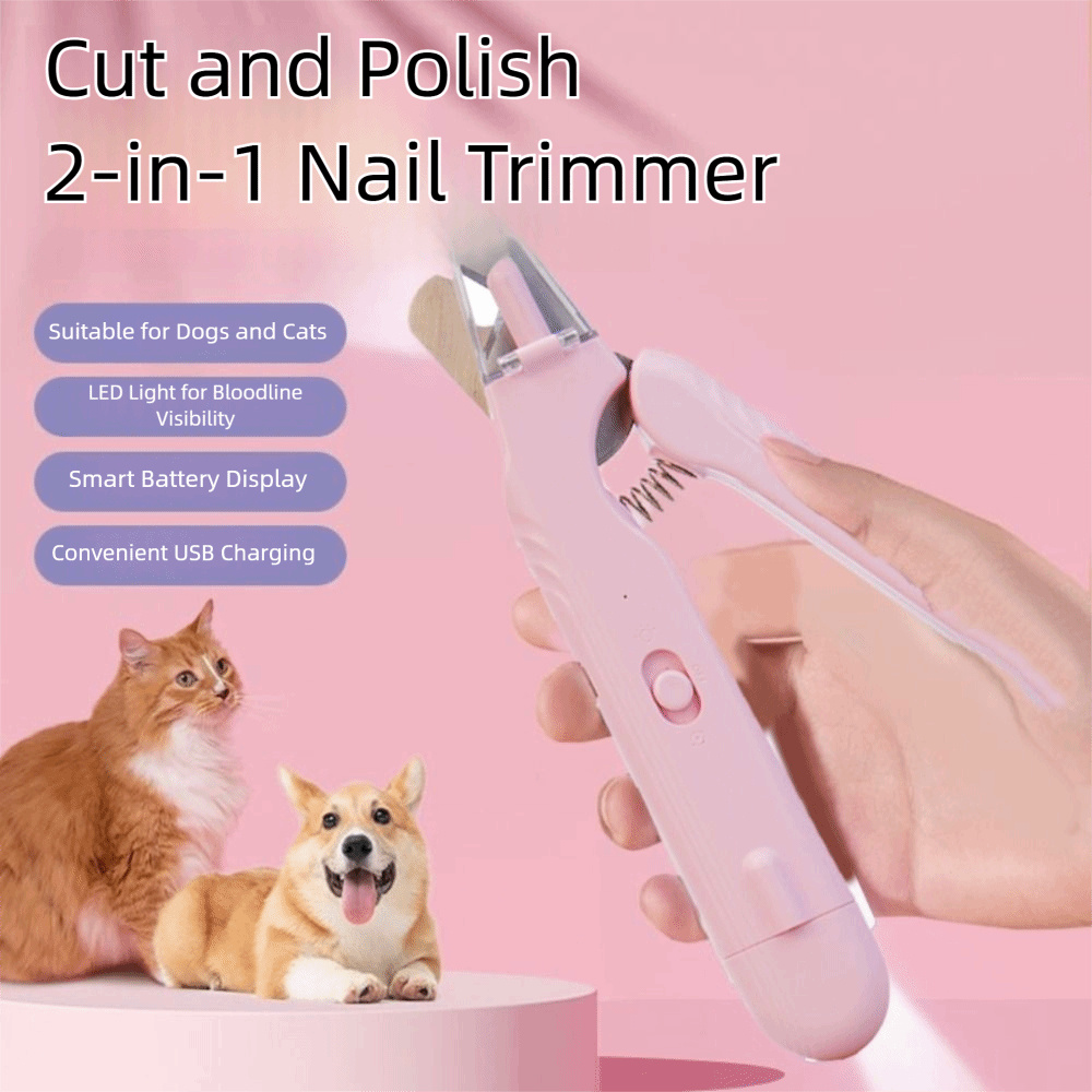 GlowTrim – 2-in-1 LED Pet Nail Clipper for Dogs & Cats - Image 2